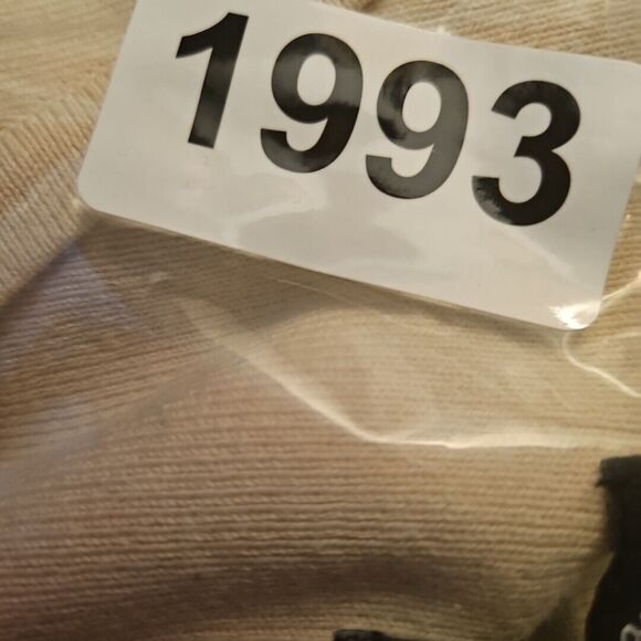 Designers Original Women's Lg  cotton nylon Beige White Top  Stripe - Picture 7 of 8